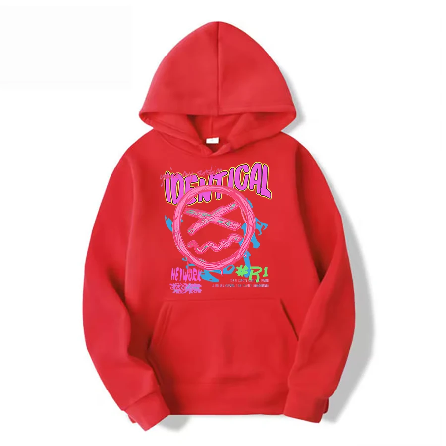 Crew Neck Sweatshirt  Long Sleeve   With a Hat  Printed  Casual  Warm  Stylish   Heavyweight (Fabric Weight 220–320 g/m²)