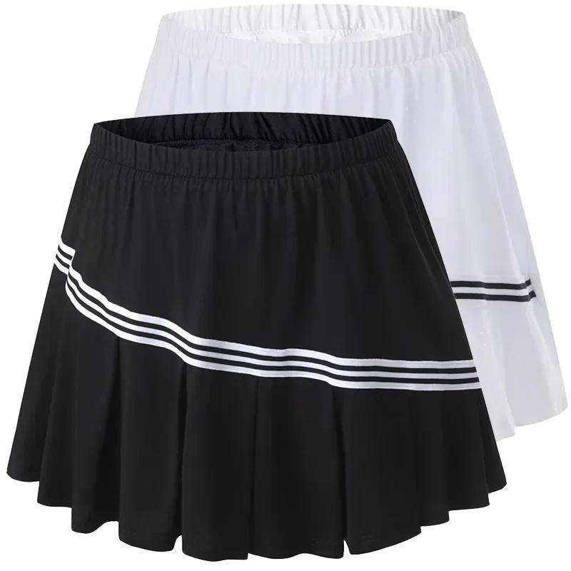 Women Girl Skort Sport Badminton Pantskirt Wear Skirt Pleated Pants 2 In 1 Shorts Running Golf Tennis Skirt Cheerleaders Clothe