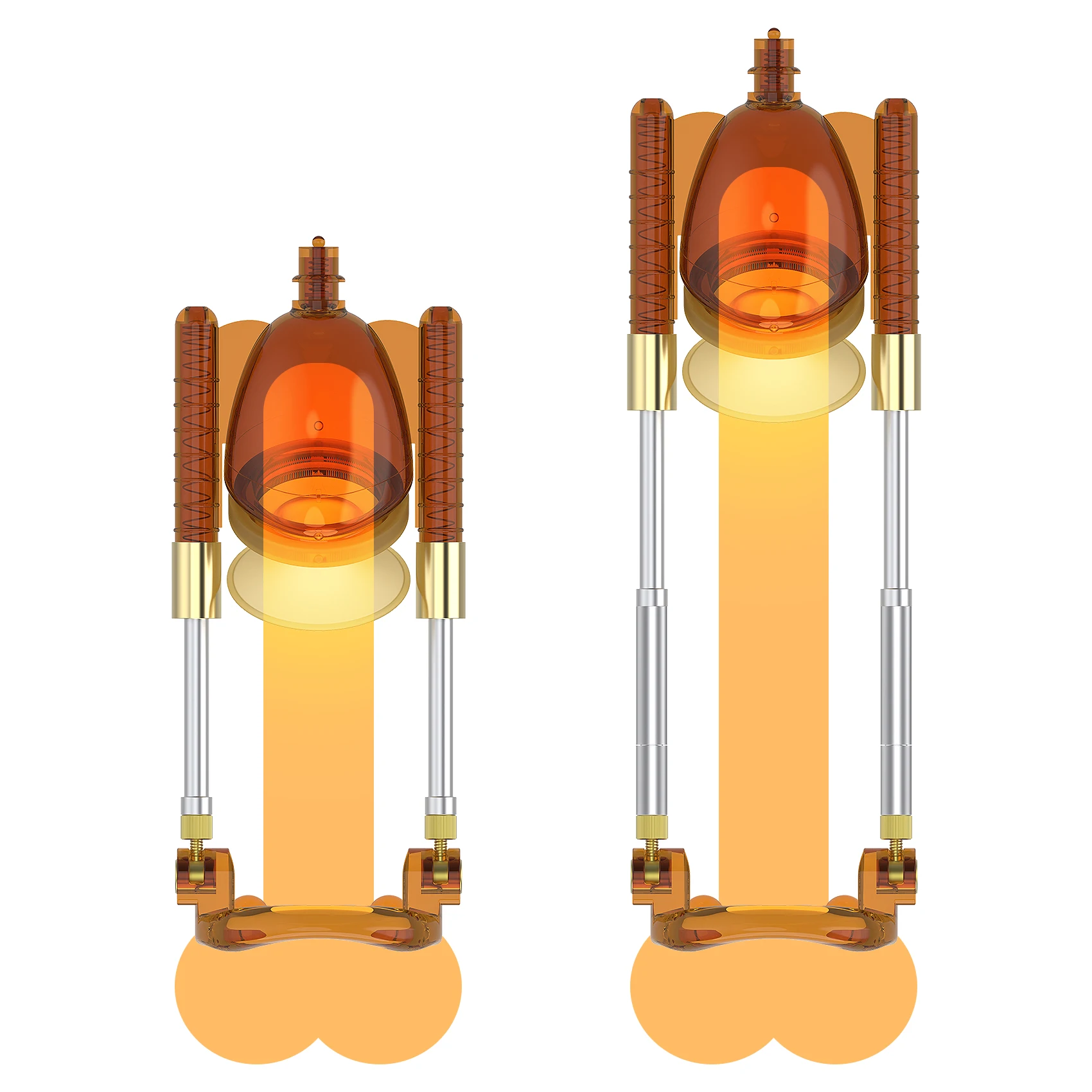 หมอ PRO ขนาดใหม่สําหรับการขยายขนาดอวัยวะเพศชายและการฝึกพลังถ้วยสูญญากาศดูดอากาศพร้อมตัวยึดโลหะปรับความยาวได้