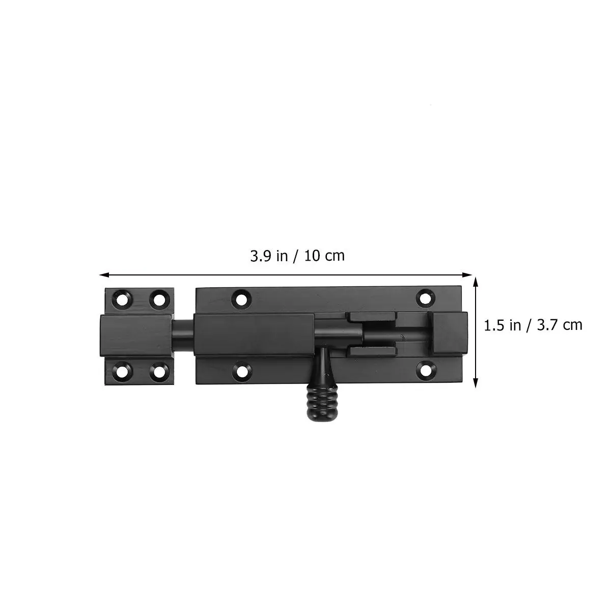 Heavy Duty Aluminum Sliding Latch Bolt with Strong Compression Spring Anti Rust Door Lock for Toilet Kitchen Sliding Windows