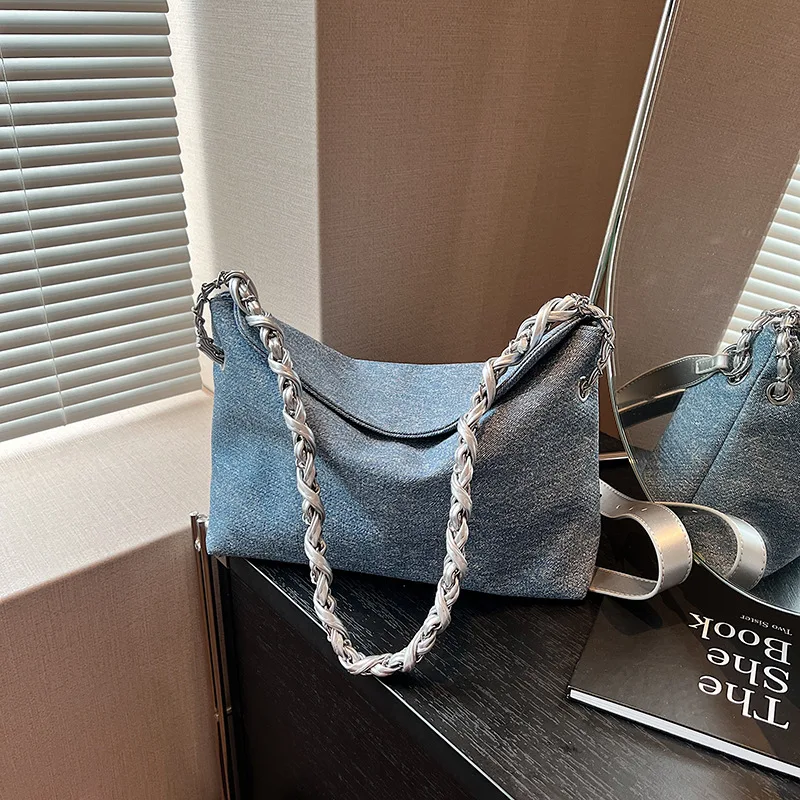 حقيبة حمل بسيطة جديدة لعام 2025 للنساء، محفظة كتف ذات سعة كبيرة، حقيبة يد واسعة ومتعددة الاستخدامات، أنيقة وعملية #1