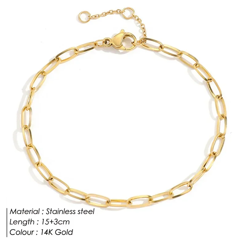 Women's Golden Name Initial Letter Pendant Bracelet