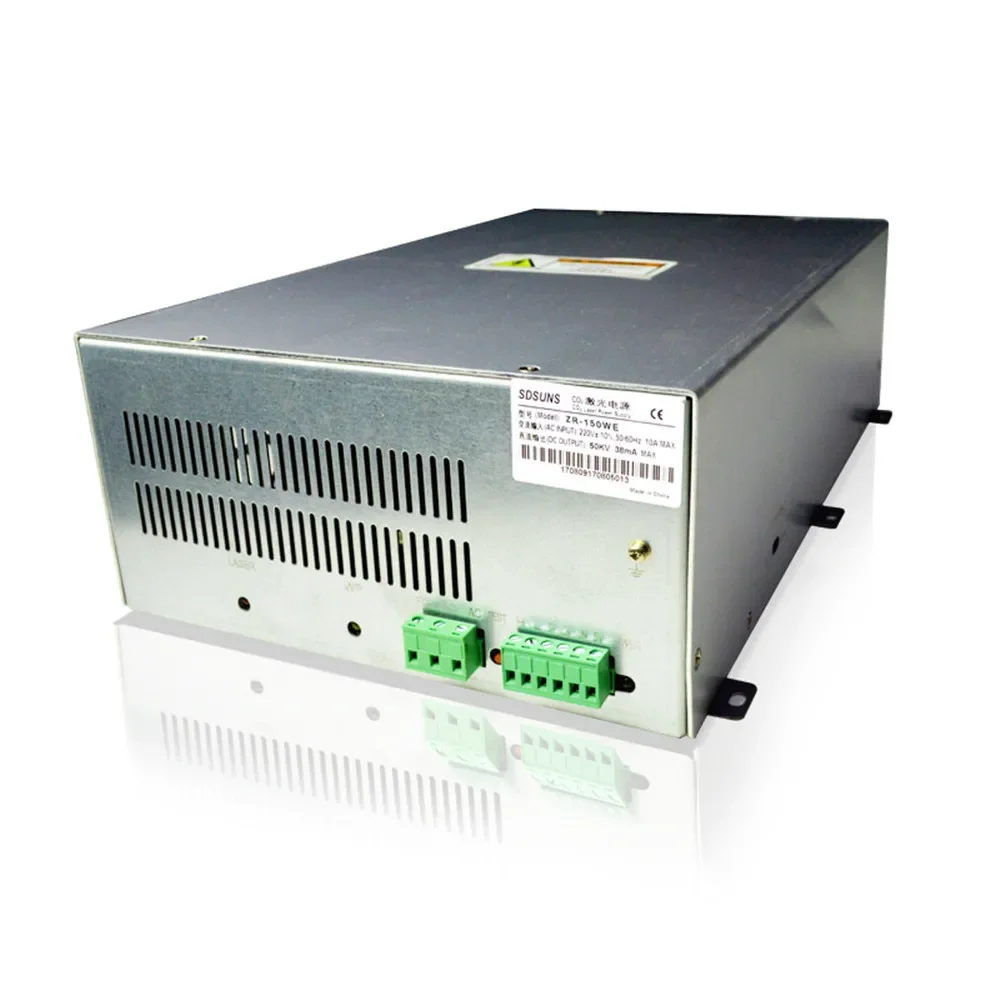 QDHWOEL ZR-150WE 150W Co2 Laser Power Supply لأنبوب زجاجي ليزر Co2 150W-180W