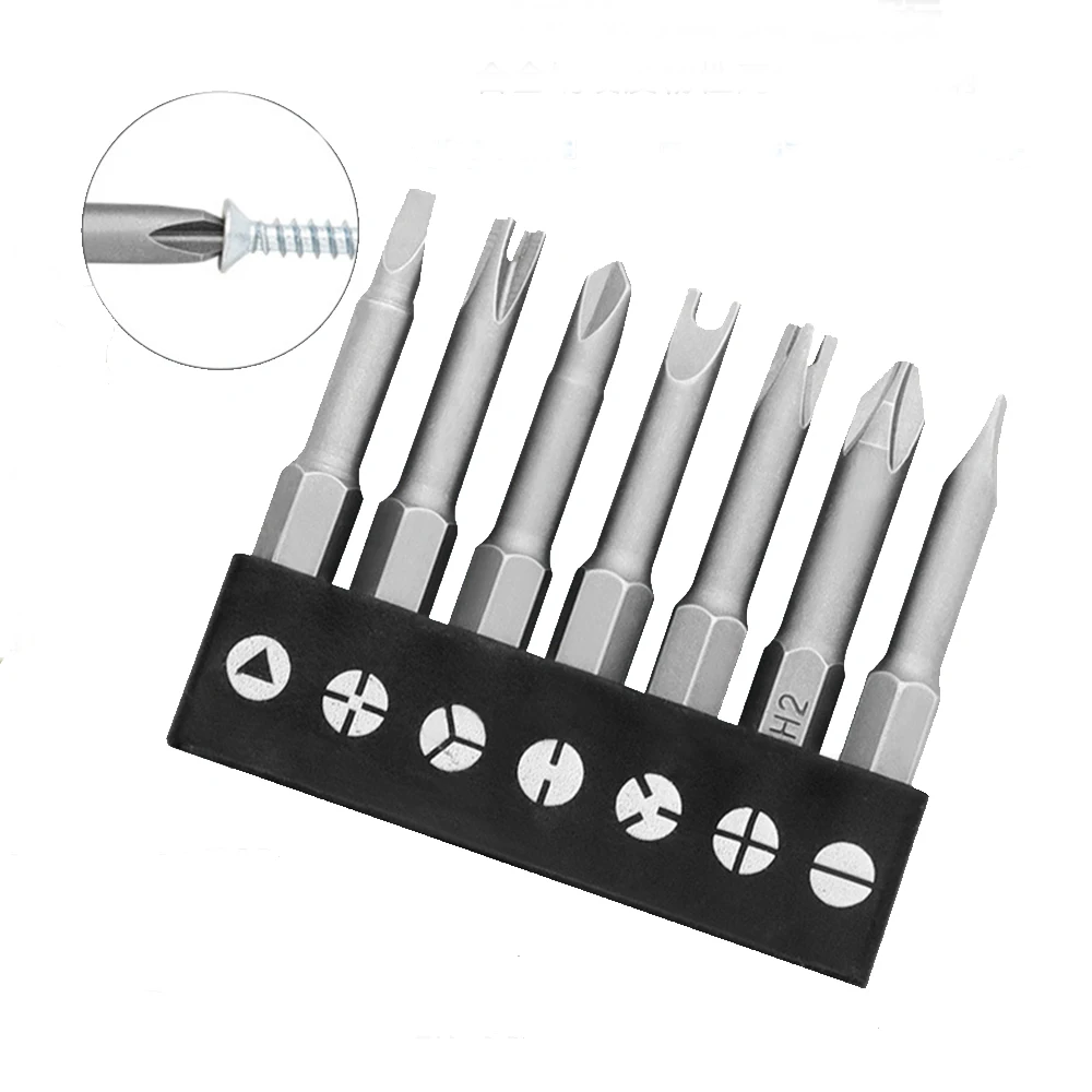 4-13Pcs Special-shaped Screwdriver Set 50mm U Shaped Y Type Triangle Inner Plum Type Cross Three Points Screwdriver Bit Tools