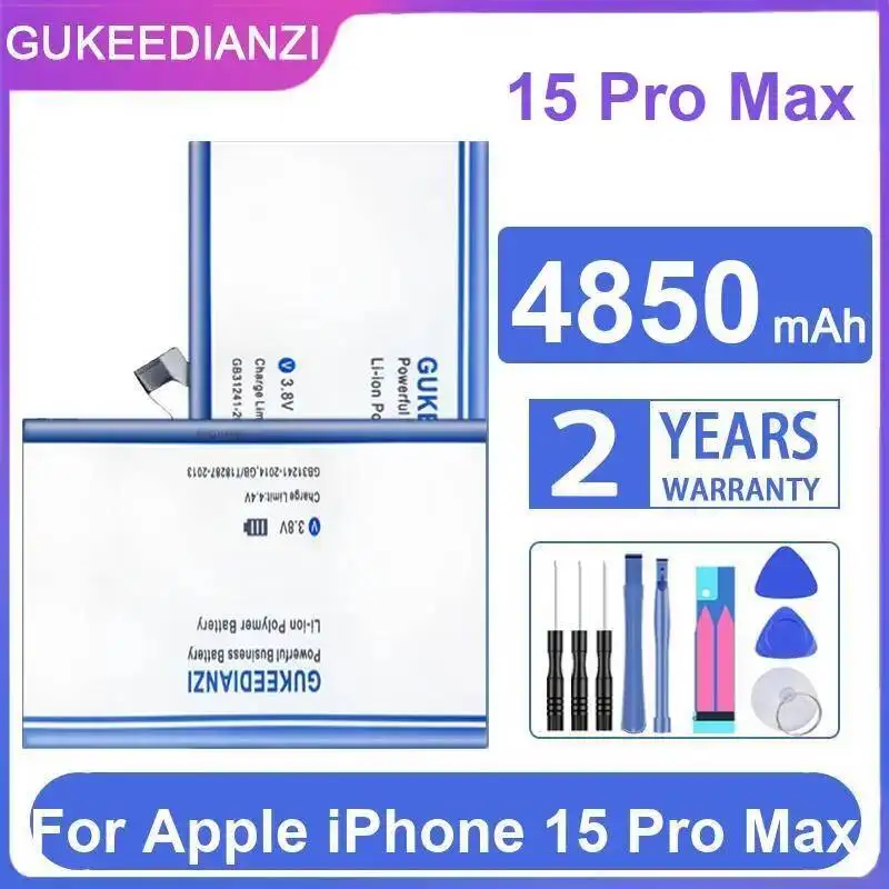 Reliable Power Mobile Phone Battery 4850mAh Environmentally Friendly For Apple iPhone 15 Pro Max