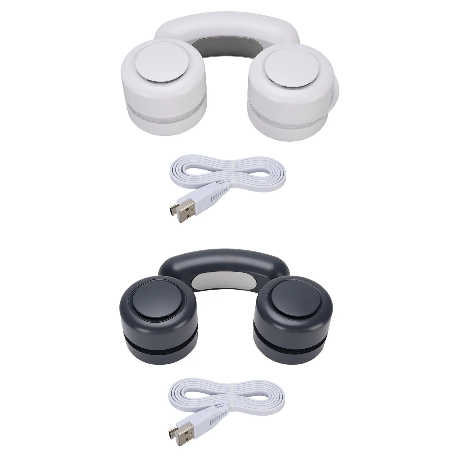 Neck Fan Rechargeable 3 Speeds Wearable Personal Fan Quiet Battery Operated Semiconductor Cooling Fan for Home Office Travel