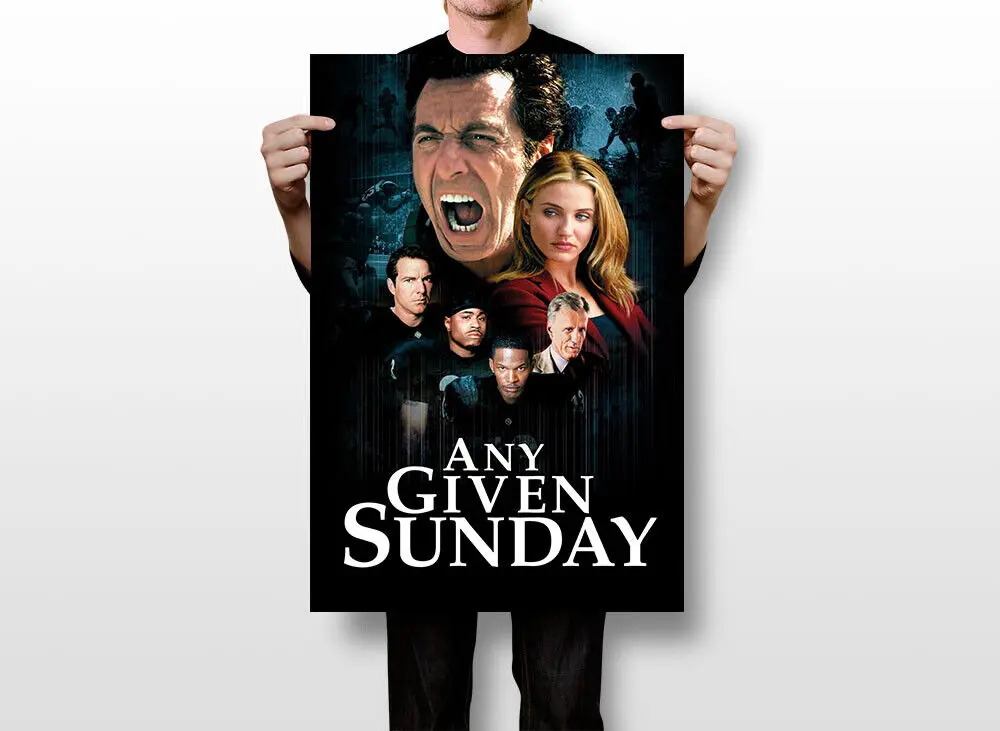 Any Given Sunday Movie Art Picture Print Silk Poster Living Room Decor Home Wall