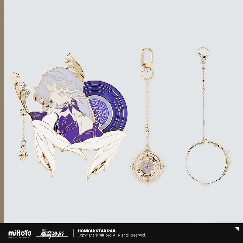 

Presale Sunsyea Honkai Star Rail Official Merch miHoYo Original Authentic Robin Impression Badge Pendant Bracelet Ring Set