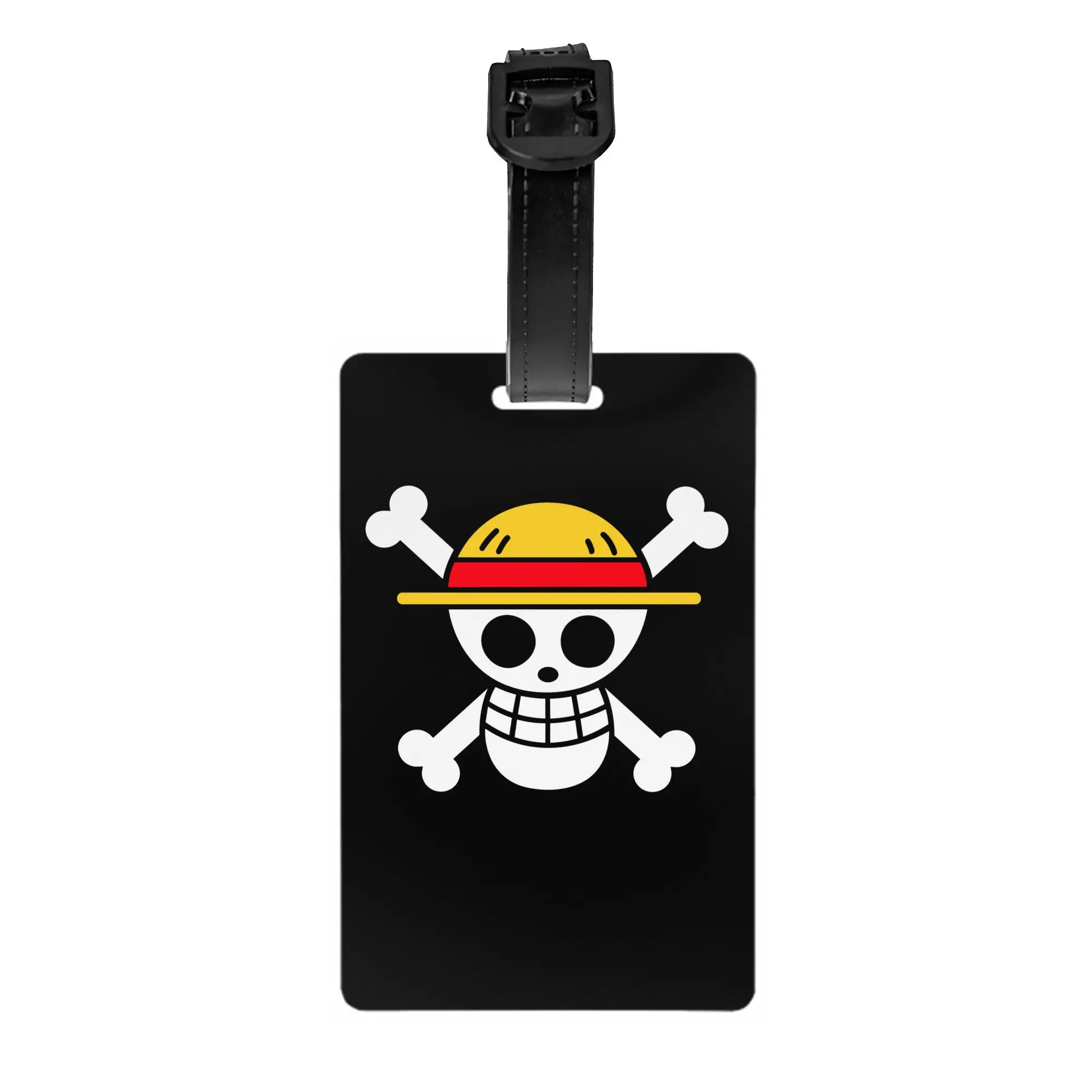 Custom Anime One P-Pieces Luggage Tag Custom Skull Manga Baggage Tags Privacy Cover Name ID Card