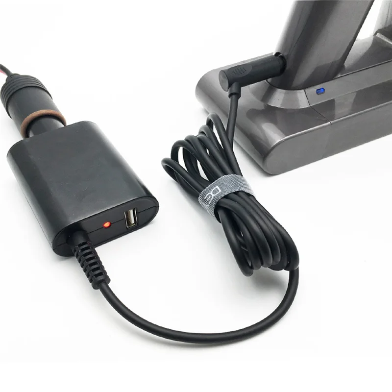 Adaptador de carregador de carro com porta USB, Dyson V6 V7 V8 Aspiradores, Energia para casa, DC26.1 V