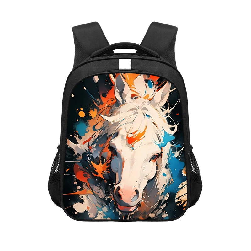 Watercolor Tiger Wolf Shark Octopus Backpack Women Men Fashion Rucksack Paint Splatter School Bags for Teenager Student Book Bag