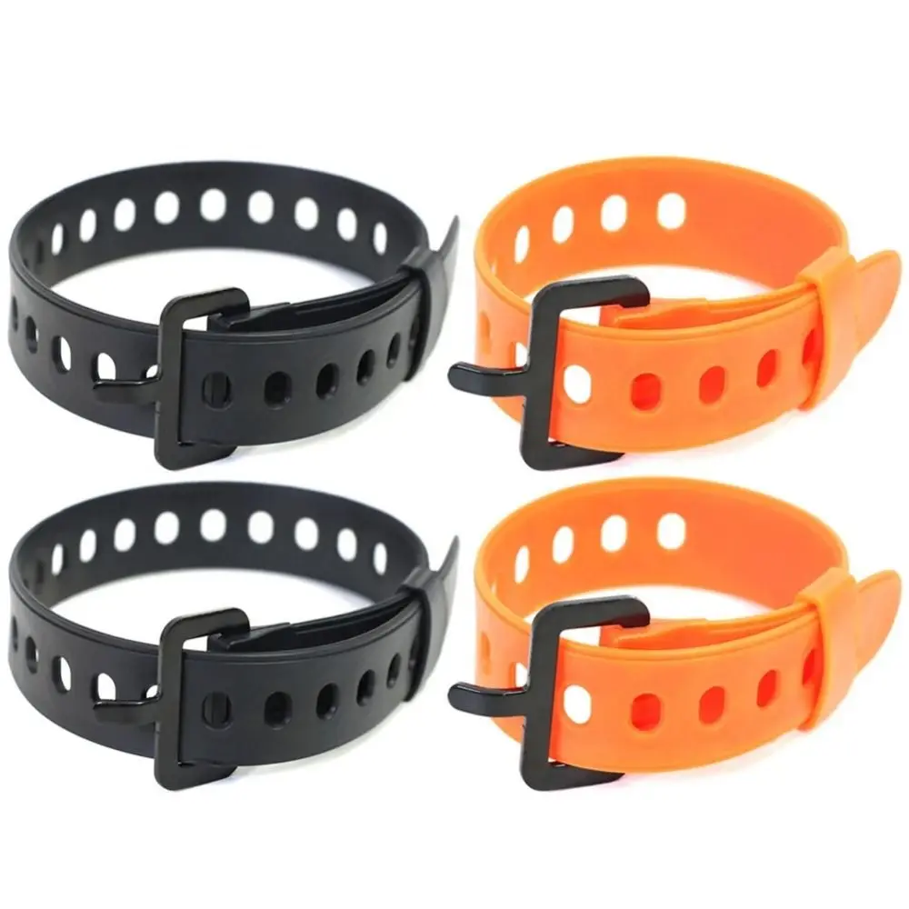 2Pcs Multi-purpose Rubber Tension Strap with Insert Buckle Unbind Quickly Ties Cable Straps Convenient Compact Fastener Tape