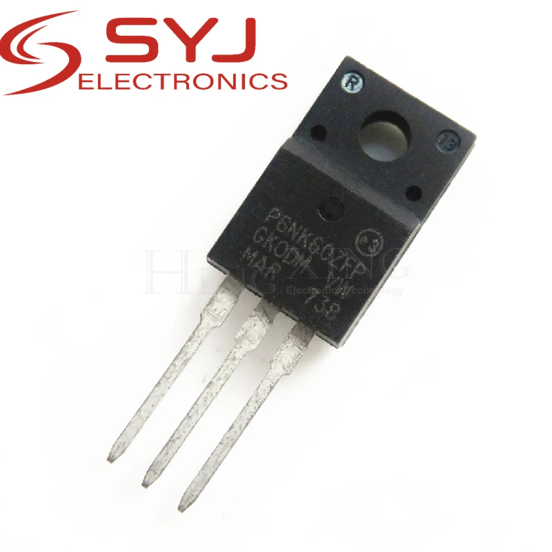 10pcs/lot STP6NK60ZFP STP6NK60ZF STP6NK60Z STP6NK60 P6NK60ZFP P6NK60 TO-220 In Stock