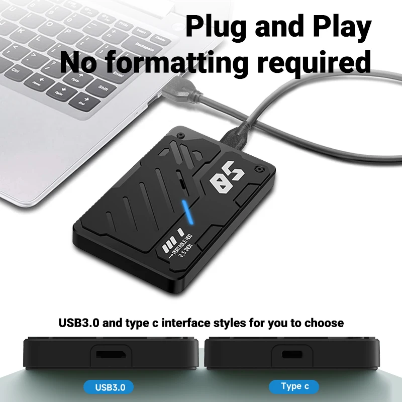 USB 3.0/3.1 HDD Enclosure 6gbps SSD Case External Hard Drive Box SATA to USB3.1 USB3.0 Adapter for Disk HDD Type USB-C Enclosure