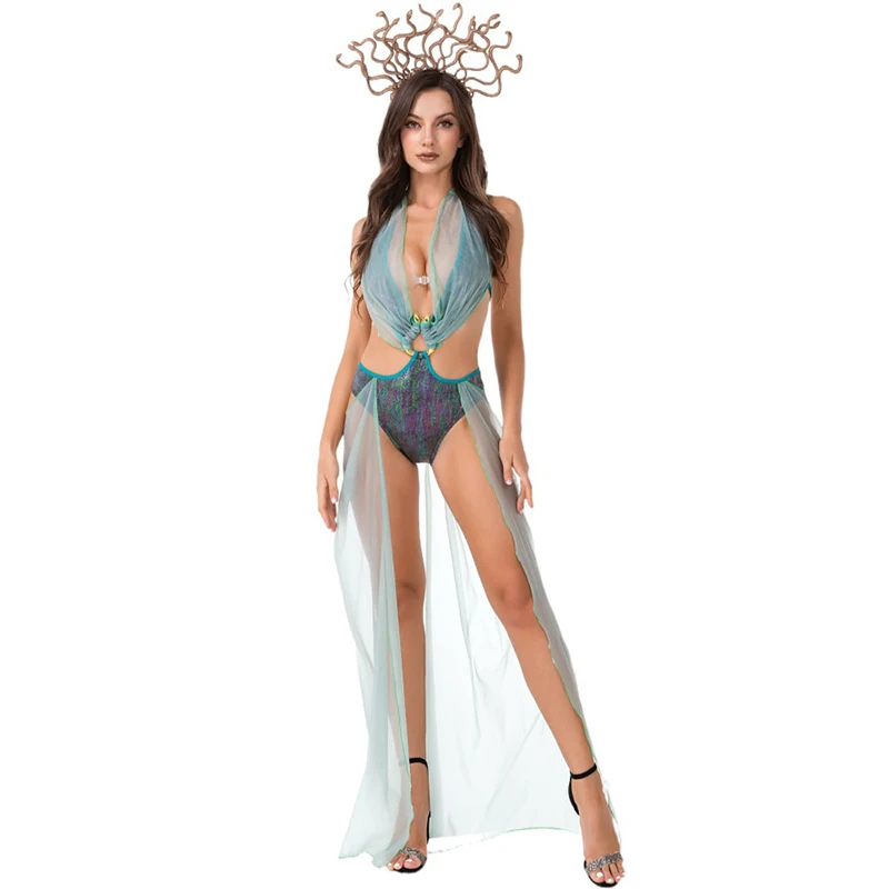 

Halloween Costume Carnival Party Women Sexy Egyptian Queen Cleopatra Exotic Greek Goddess Cosplay Role Playing Fancy Dress