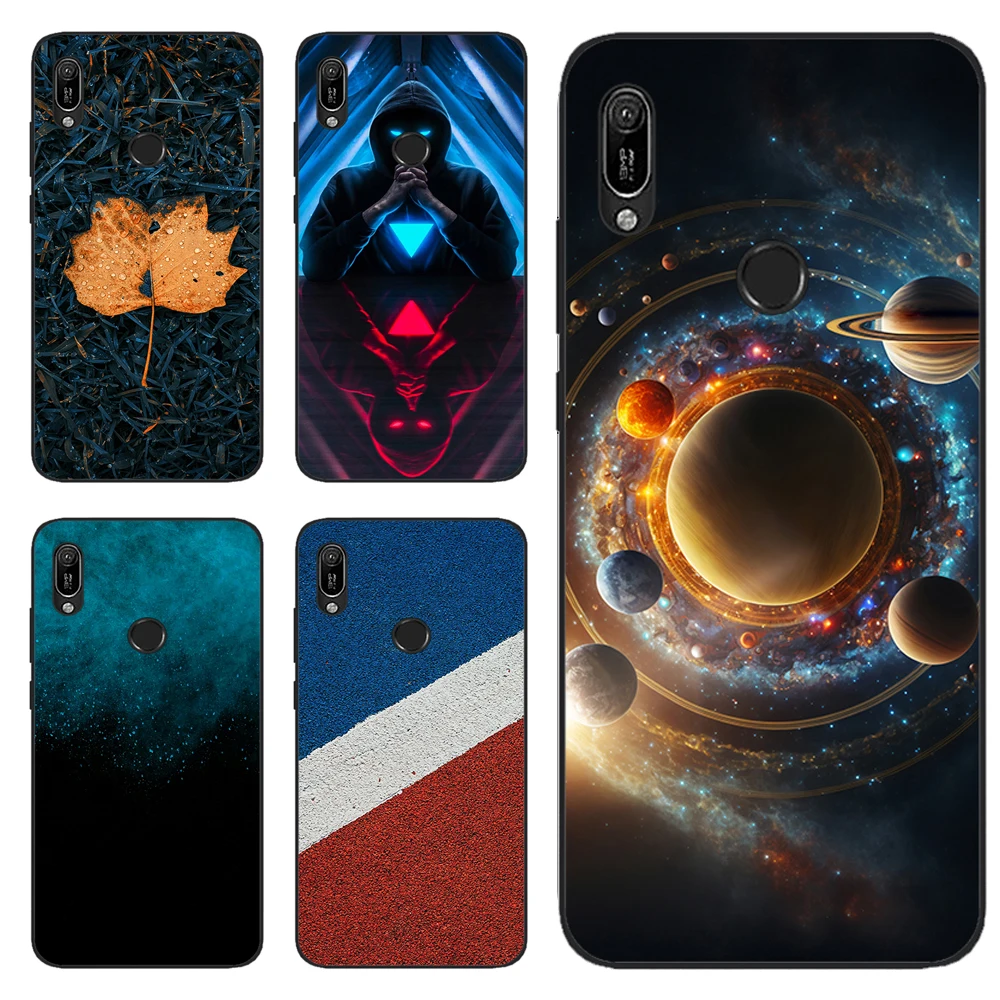 For Huawei Y6S 2020 Case Soft Silicone Back Cover Case on For Huawei Y6 2019 Phone Black Cover JAT-LX1 LX3 L29 L41 Fundas y6S