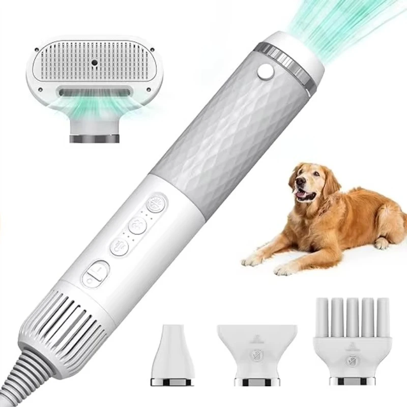 

2-in-1 Pet Hair Dryer, Negative Ion & Comb Intelligent