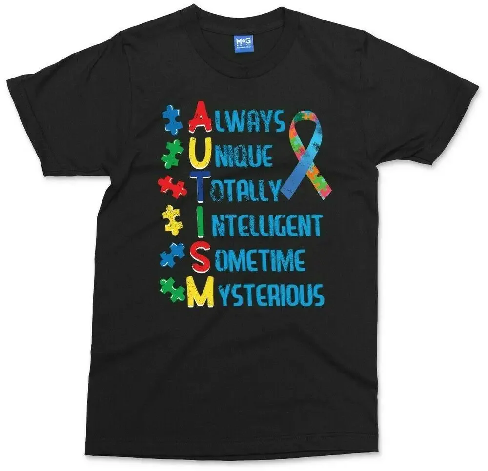 

AUTISM Awareness T-shirt - Always Unique Colourful Autistic Kids Childrens Gift