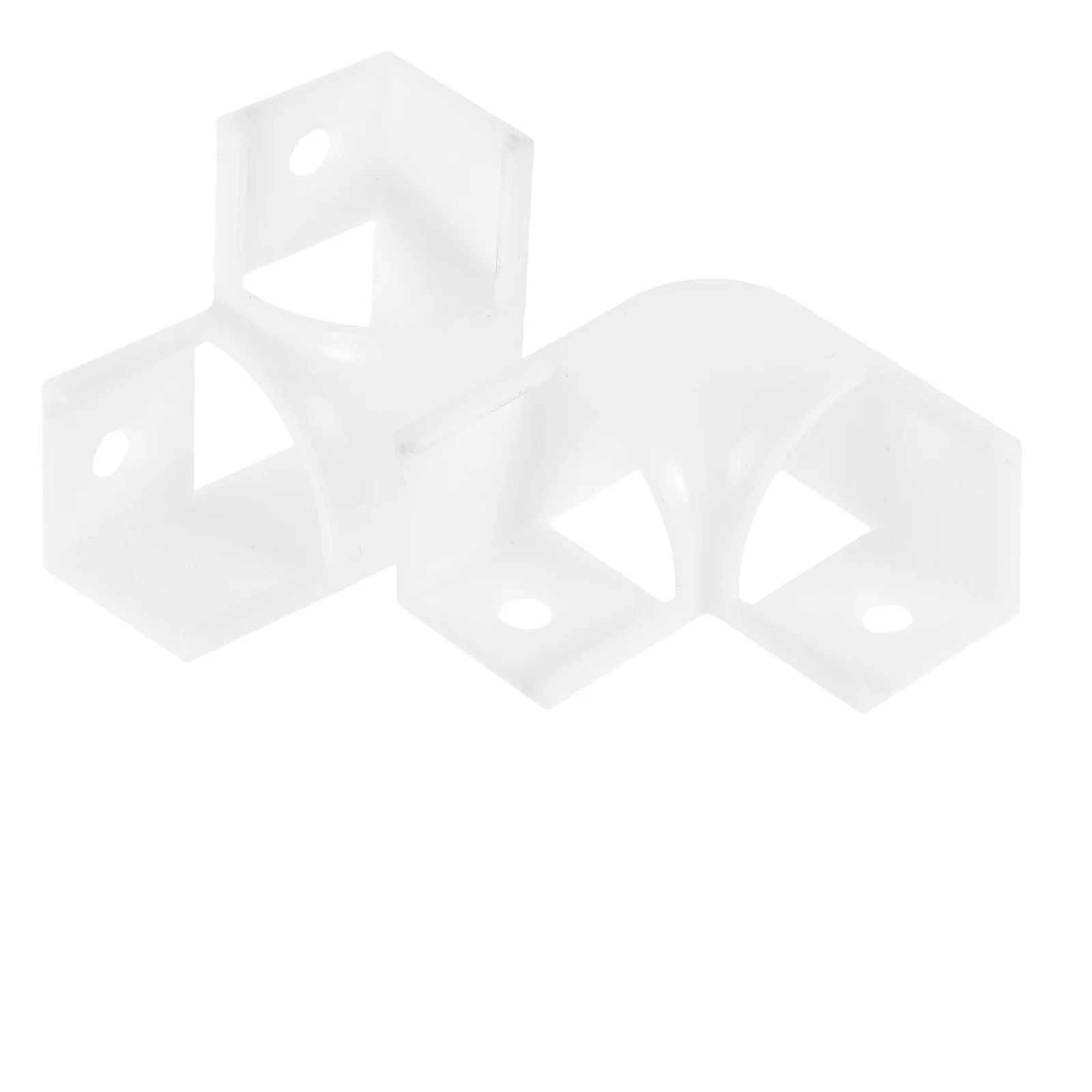 

10 Pcs Line Light Housing Kit Corner Channels Lamp Strip Connectors 90-degrees Plastic Shape Corners Connection for