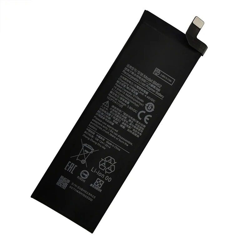 Fast Shipping  New Battery BM52 For Xiaomi Mi Note 10 Lite /Mi Note 10 Pro / CC9pro CC9 Pro 5260mAh Batteries view 3