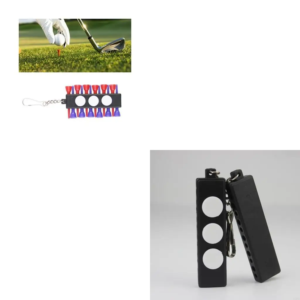 

Plastics Golfs Tees Holder Belt Golfs Tees Storage Carriers Golfs Bag Belt Clip