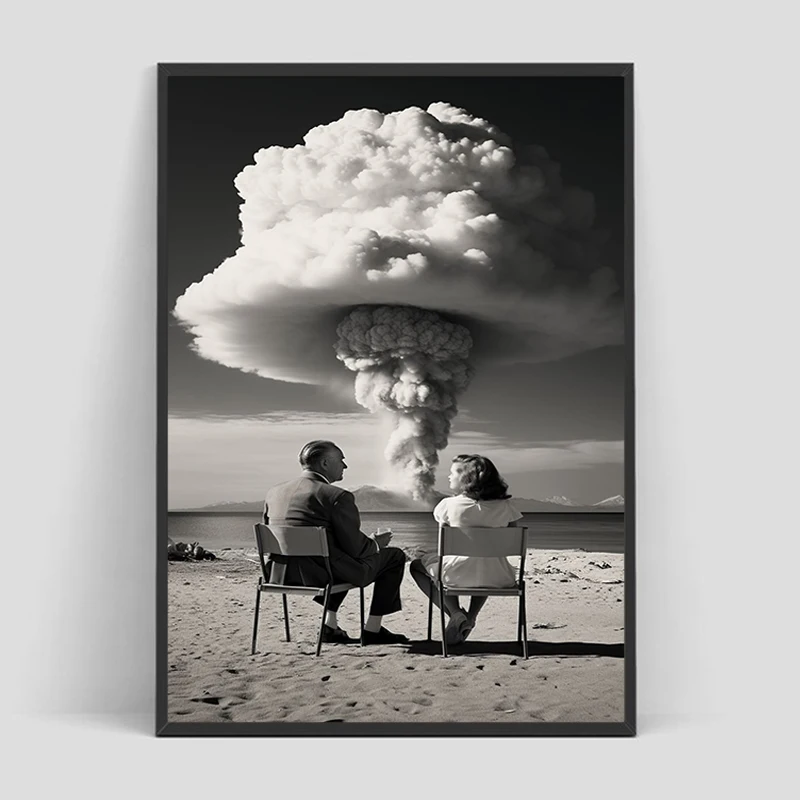 

Mushroom Cloud Poster Decoration Bedroom Decor Decorative Wall Pictures Interior Posters Art Mural Gift For Home Vintage Room
