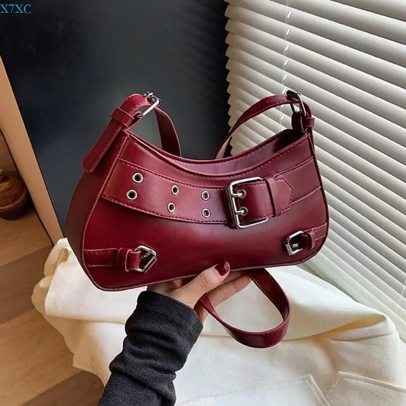 X7XC Simple Purse Handbag Under the Arm Purses Sweet Clutch Purse with Zipper Closure Shoulder Bags for Women Girls Gifts