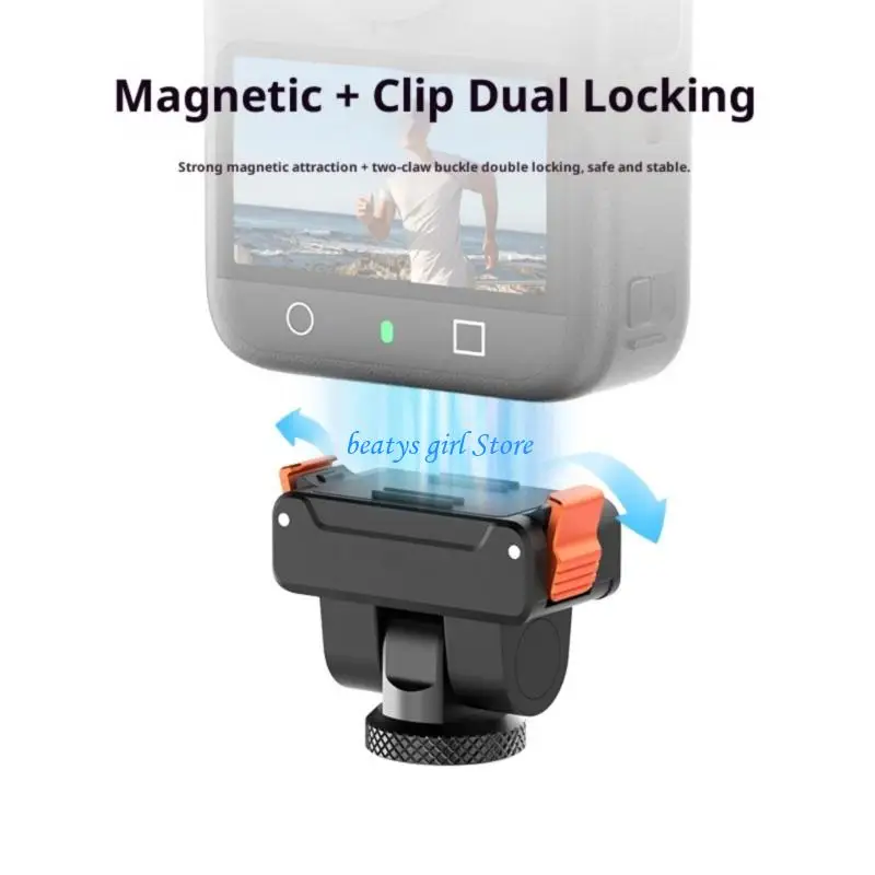 حامل تثبيت سريع التحرير للكاميرا C7AB مع نظام قفل مغناطيسي لتوافق الكاميرا Action 5Pro/4/3 والحامل ثلاثي القوائم