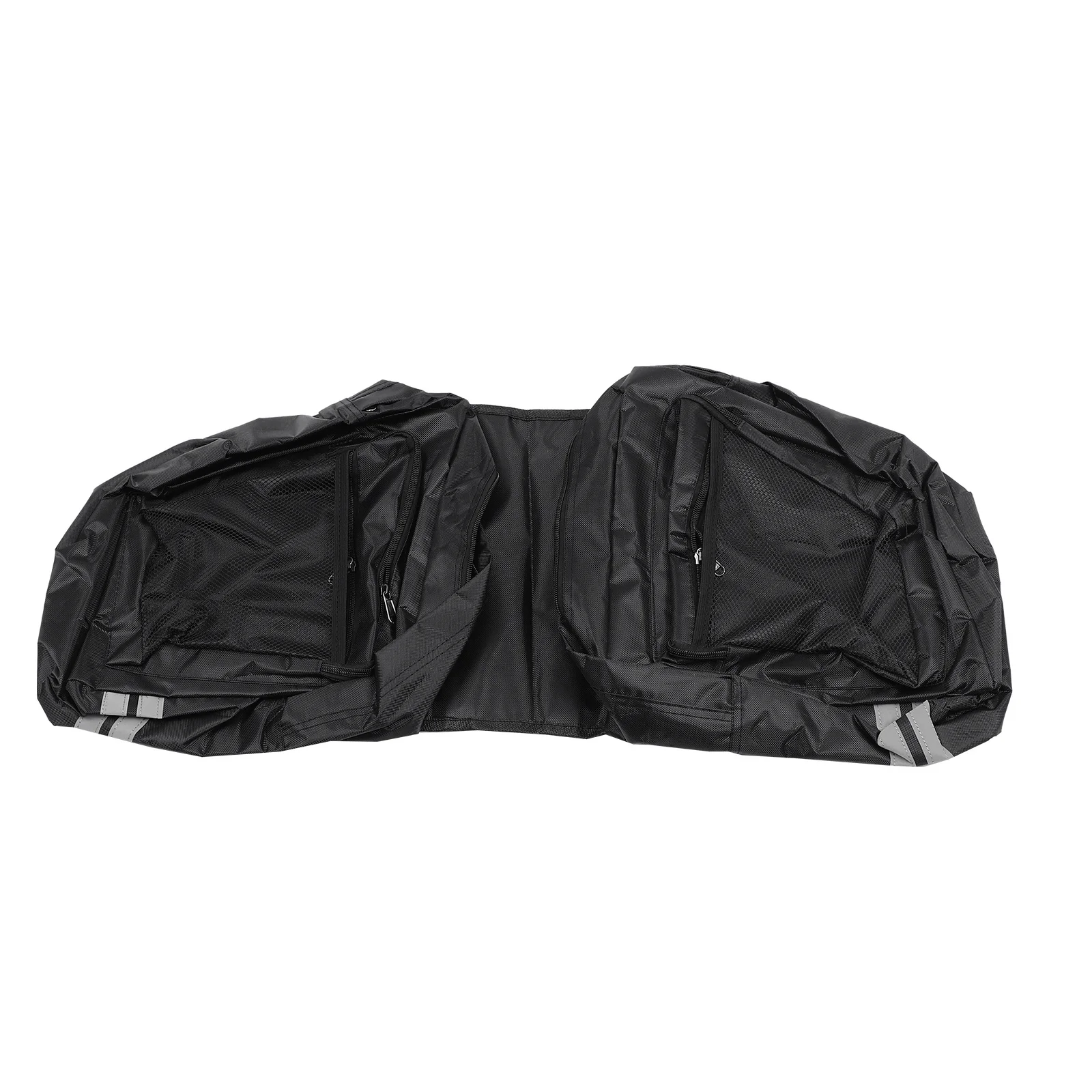 

Bike Rear Rack Bag Large Capacity Dual Carry Bicycle Backseat Storage Panniers Cycling Carry Bag with Mesh Pocket Rear Light