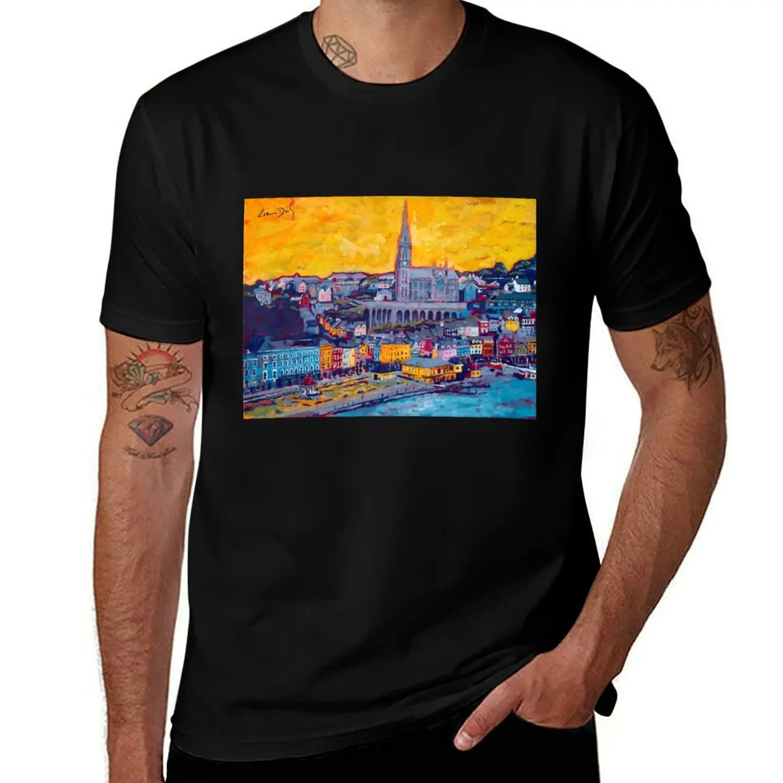 Cobh 3 (County Cork, Ireland) T-Shirt Work Utility Casual Tee Shirt T-Shirt