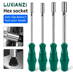 LUXIANZI Socket Wrench Screw Driver Hex Nut Key 5/5.5/6/7/8/9/10/11/12/13MM Nutdriver Hand Tool Deepening Socket Driver Wrench