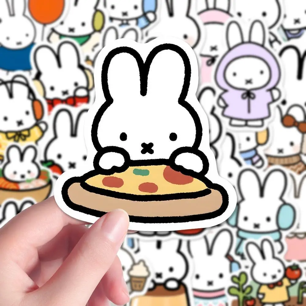 80PCS Kawaii Miffy Cute Sticker Decoration Card DIY Water Cup Phone Refrigerator Luggage Waterproof Stickers Gift Toy for Girl - view 4