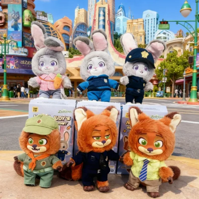 

2025 New Original Welcome To Zootopia 1.0 Trendy Blind Box Toys Nick Judy Kawaii Dolls Collectible Keychain Ornament Mystery Box