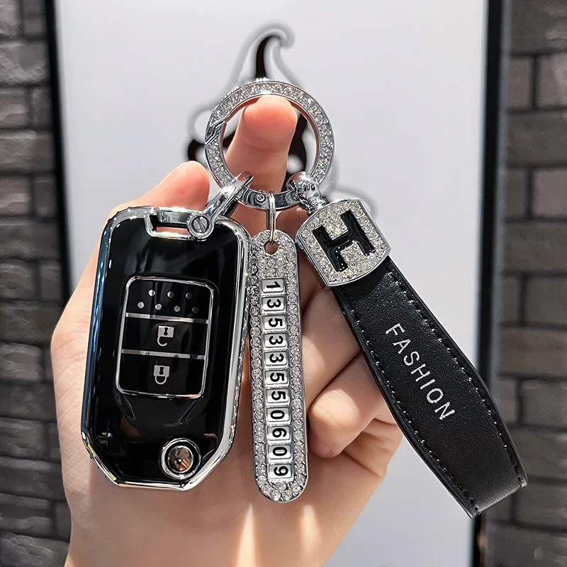 Car Remote Key Case Cover for Honda Civic 4d 9th Gen 10 Accord XRV Life Jazz Crv Fit Keychain Shell Keyless Interior Accessories