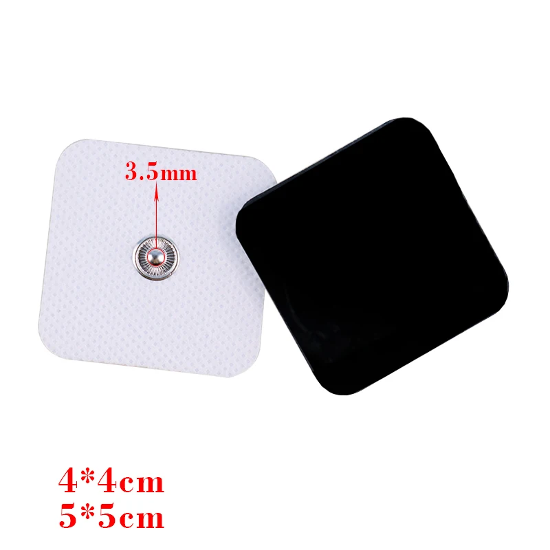 50/100 EMS Ten Needle Therapy Body Massager Buckle Electric Muscle Stimulator Self Adhesive Pulse Gel Electrode Pad Patch Reuse