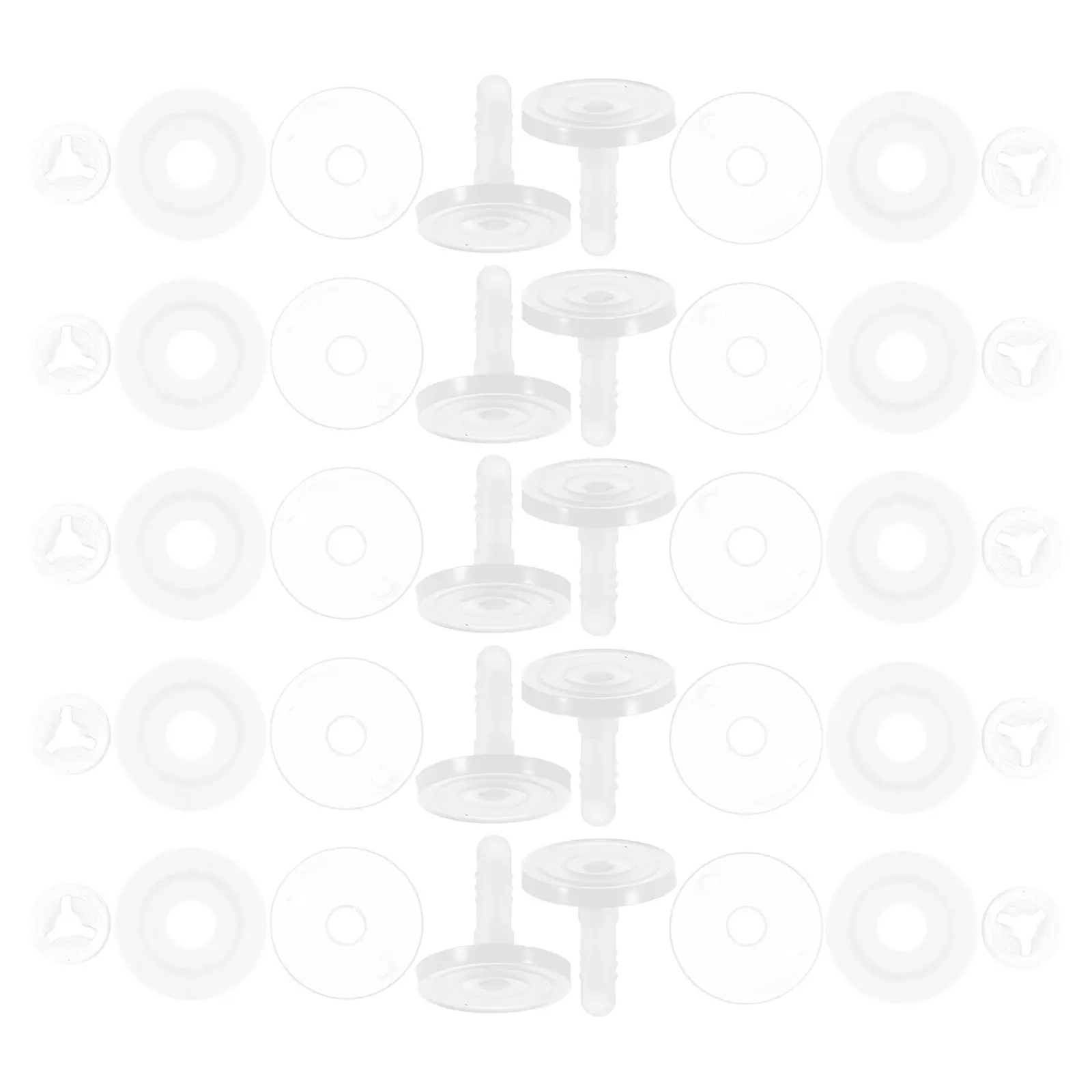 

1Set Public Accessories Plastic Joint Parts Movable Limbs Head Connector Kit for DIY Stuffed Animal Figure Flexible