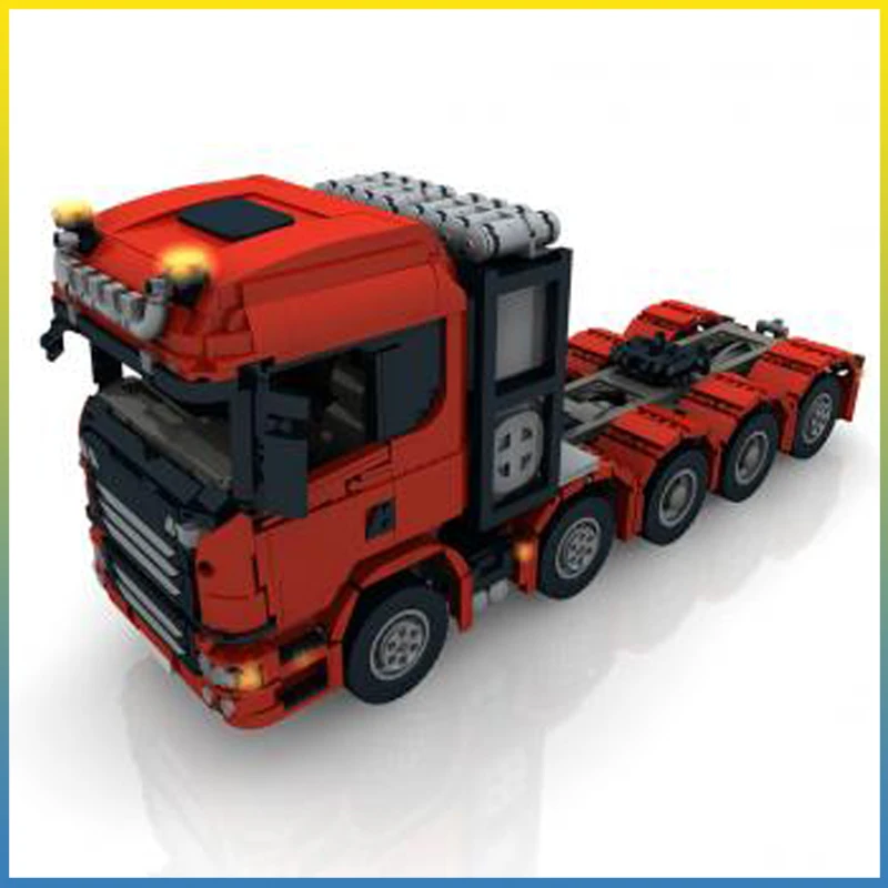 

3937PCS 10x4 SLT Engineering Container Tractor Unit Dump Truck Trailer Tower Head DIY Creative Child Toy Gift Technology Blocks