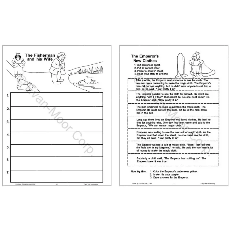 تسلسل الحكاية الخيالية من إيفان مور، مصنف الصف 1 - 3، العمر 6 7 8 9، الكتاب الإنجليزي 9781557990310