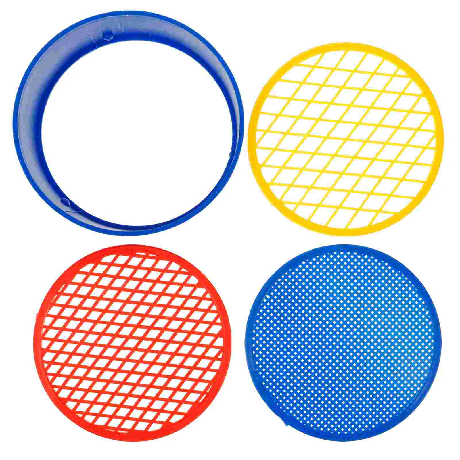 

1 Set of Plastic Sifting Pan Soil Mesh Sieve Rocks Sifting Tool Plastic Garden Sifter soil sifter plastic soil sifter