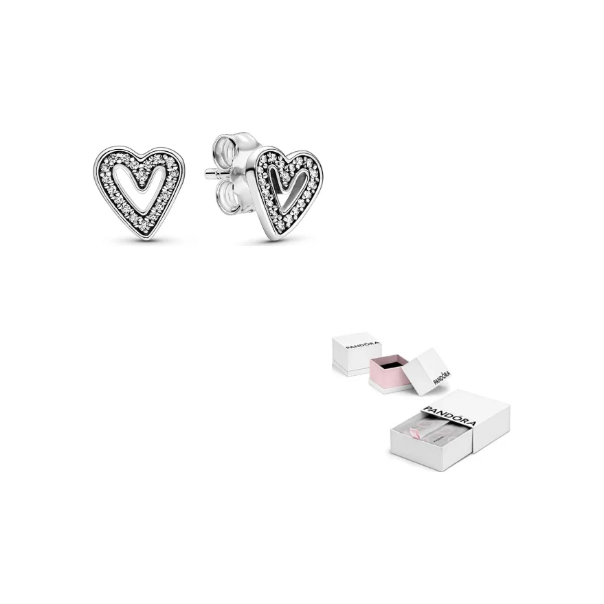 

Pandora 925 Sterling Silver Stud Earrings Women's Silver 298685C01