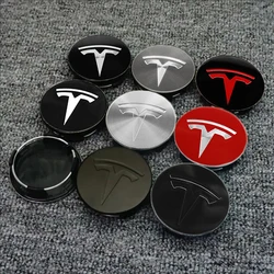 For Tesla Model3 Model Y Model S X Wheel Hub tire Center Cover 56mm Emblem Badge Sticker original wheel hub cover Car Accessorie