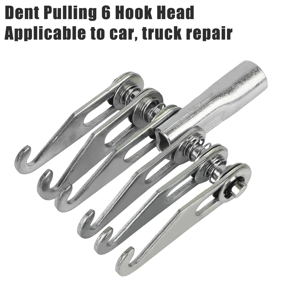 16mm Screw Car Dent Puller 6 Claw Hooks Slide Hammer Repair Tools Spot Welding Sheet Metal Kit Automotive Accessories Universal