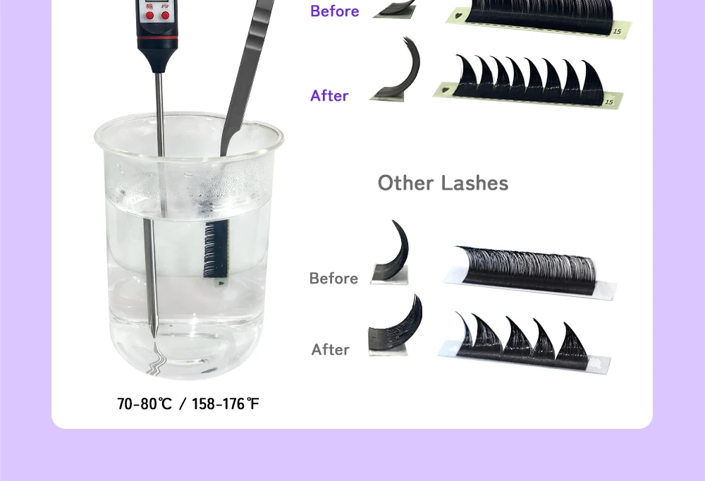 LUKATME 4D W Wimpern C/D Curl 8-15mm Vorgefertigte Volumen 4D Wimpernverlängerung W-Form 4D Fächer BASF Faux Mink Wimpern – Detail 10
