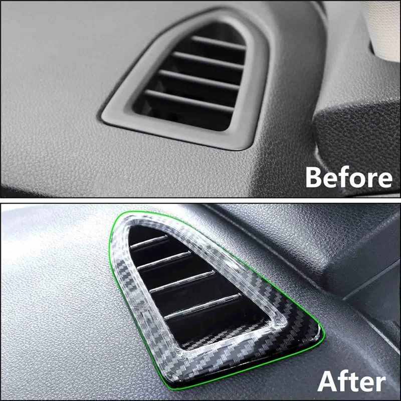 

VC-Innovative-Dashboard Side Air Vent Outlet Cover Trim Accessories For Subaru Crosstrek 2023 2024 ABS Carbon Fiber