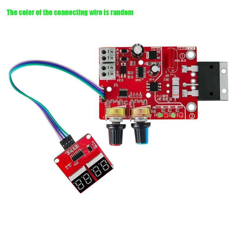 AC9-12V DIY NY-D01 Control Board 40A/100A Spot Welding Machine Control Board Welder Panel Adjust Time Current Digital Display gallery 2
