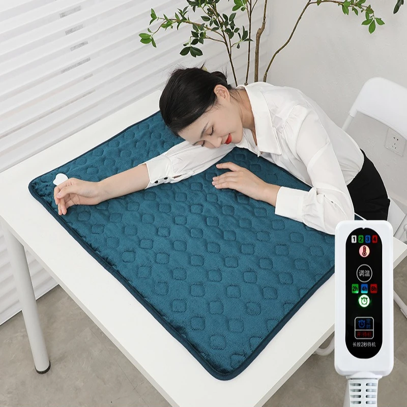 電気毛布 洗濯機で洗える、オフィスチェアや自宅用の電気加熱カバー、一人用、温度調節可能