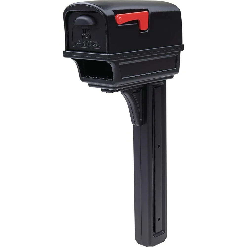 

Gentry Plastic, двойной доступ, почтовый ящик и комплект почтовых ящиков, GGC1B00AM, черный, большая вместимость