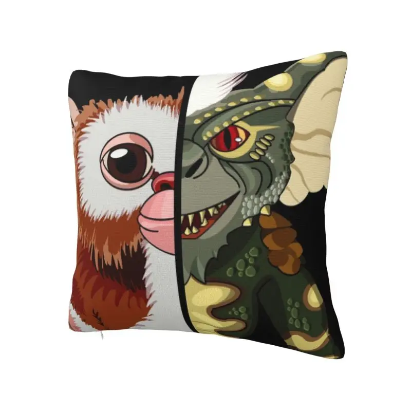 Gremlins Mashup Square Pillow Case Home Decor Mogwai Gizmo Cushions Throw Pillow for Living Room Double-sided Printing