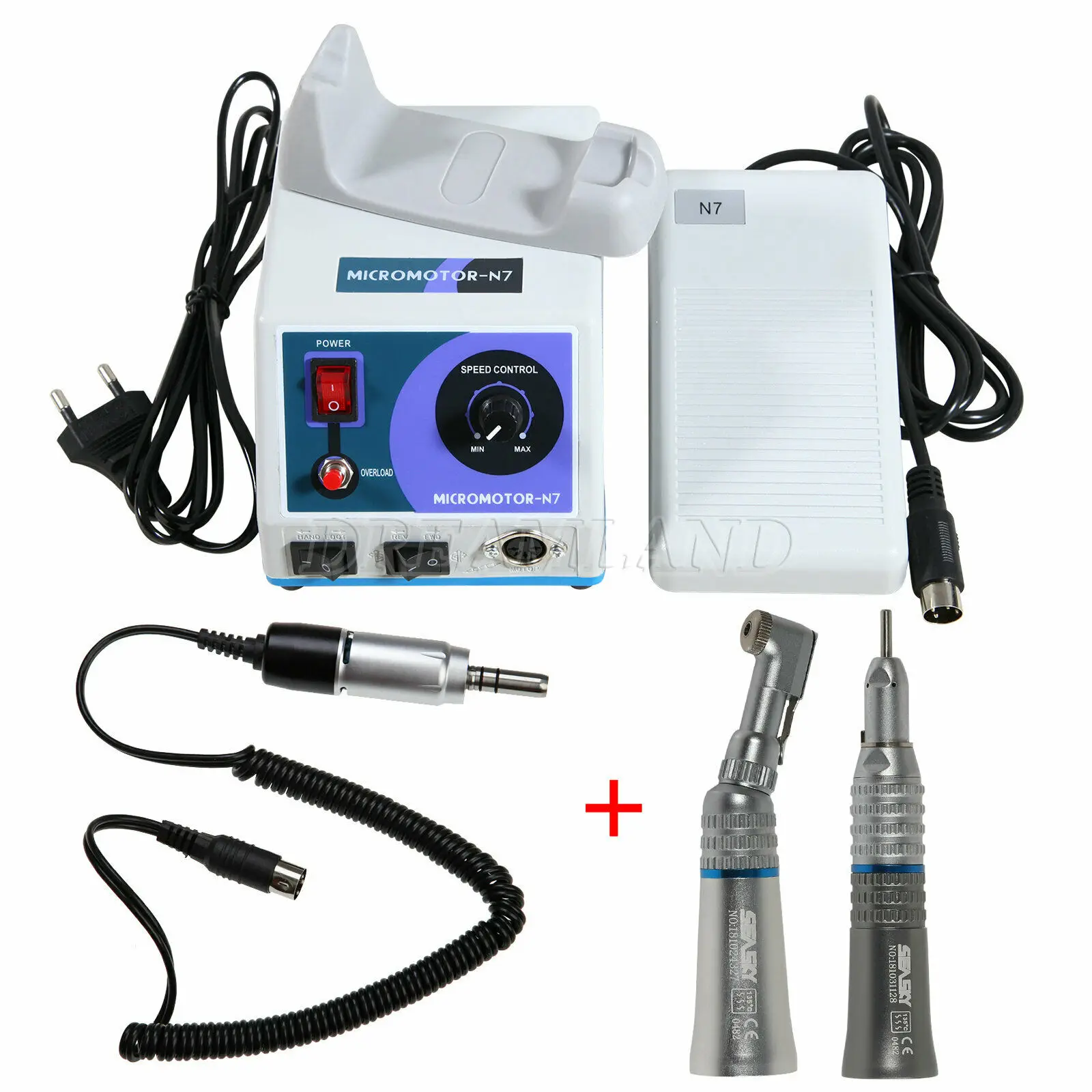 

Dental Lab Marathon Micromotor N7 110V/220V/E-type Electric Motor 35K RPM/Low Speed Contra Angle Straight Handpiece