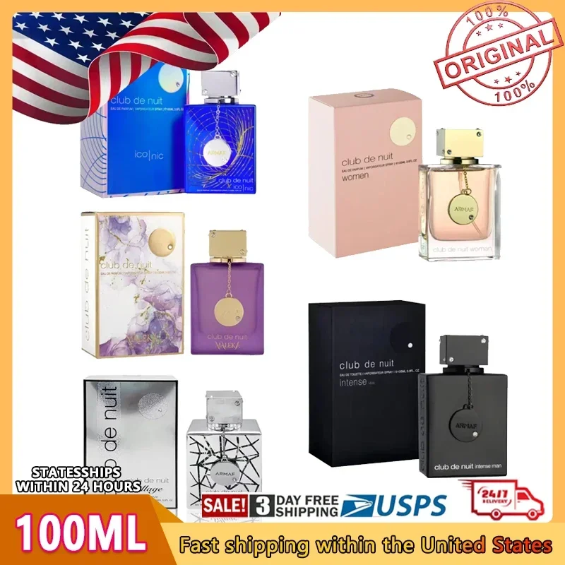 

Для мужчин Одеколон Armaf Club De Nuit Blue Black Series Iconic 100 мл 3,6 унции для мужчин Спрей для парфюмерии Стойкий аромат